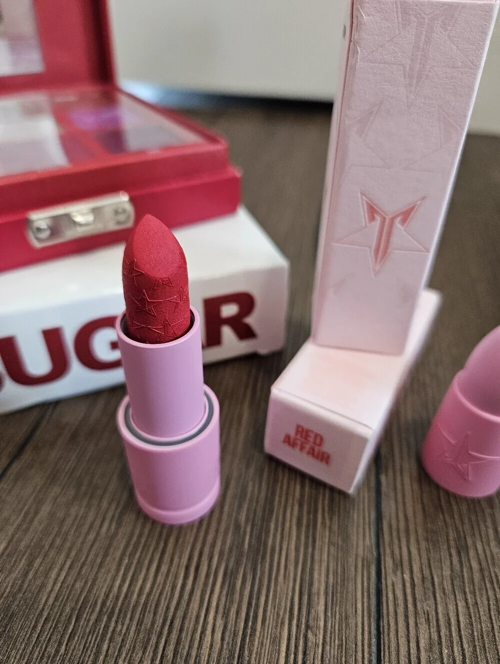 NEW Jeffree Star Blood Sugar Eyeshadow Palette + Lipstick Makeup Bundle